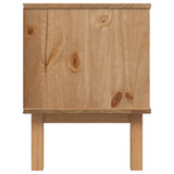 TV Cabinet OTTA Brown and Grey 113.5x43x57 cm Solid Wood Pine 348595