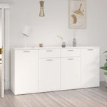 ZNTS Sideboard White 160x36x75 cm Engineered Wood 3074927