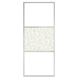 Walk-in Shower Wall ESG Glass with Stone Design 100x195 cm 146652