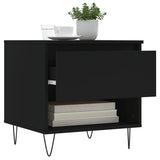 Coffee Tables 2 pcs Black 50x46x50 cm Engineered Wood 830911