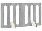 Folding Pet Fence 2 pcs Grey Sonoma 100.5 x 38 x 70 cm 8005965