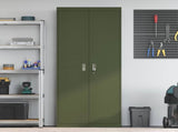 Storage Cabinet Olive Green 80 x 40 x200 cm Steel 3406194