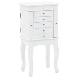 ZNTS Free Standing Jewelery Cabinet White 246960