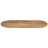 Table Top 110x40x3.8 cm Oval Solid Wood Mango 370135