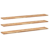 Floating Shelves 3 pcs 120x20x2 cm Oil Finished Solid Wood Acacia 3279513