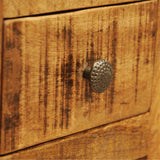 Nightstand with 1 Drawer Solid Mango Wood 241090