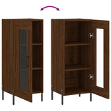 Sideboard Brown Oak 34.5x34x90 cm Engineered Wood 828811
