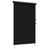 Roller Blind Black 140 x 250 cm Fabric and Aluminum 42037187