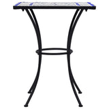 Mosaic Bistro Table Blue and White 60 cm Ceramic 46706