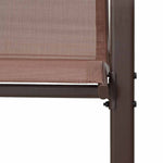 Stackable Garden Chairs 6 pcs Brown Textilene Fabric 318785