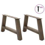 Coffee Table Legs A-Shaped 2 pcs 60x cm Steel 4012823