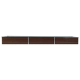 Garden Raised Bed Galvanised Steel 480x80x45 cm Brown 47066