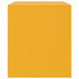 TV Cabinets 2 pcs Mustard Yellow 67x39x44 cm Steel 841698