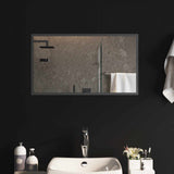 LED Bathroom Mirror Transparent 70 x 40 cm Tempered Glass 42045814