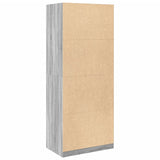 Wardrobe Grey Sonoma 80x50x200 cm Engineered Wood 3307761