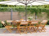 Garden Chair Set of 8 Beige 3214621