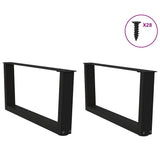 Coffee Table Legs V-Shape 2 pcs Black 70x cm Steel 4012616