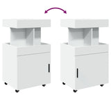 Bar Cart White 50x41x89 cm Engineered Wood 848262