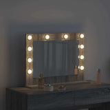 Vanity Mirror Rectangular Grey Sonoma 60 x 45 x 18 cm 868314