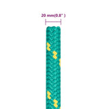 Boat Rope Green 20 mm 25 m Polypropylene 152738
