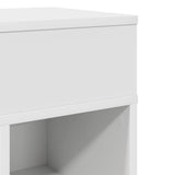 Bedside Cabinets 2 pcs with Drawer White 25x31x66 cm 858615