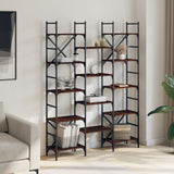 Bookshelf Brown Oak 127.5x28.5x172.5 cm Engineered Wood 838872