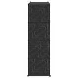 Modular Cabinet 9 Compartments 109x36.5x143 cm Black and White 240497