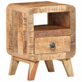 Bedside Cabinet 30x30x41 cm Rough Mango Wood 321616