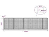 Gabion with 3.5 mm Wire and 5x5 cm Mesh 450x50x150 cm 3462363