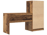 Desk with Drawer with Shelf with Storage 2 pcs Old Wood 3337319