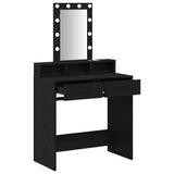 Dressing Table Black 79 x 41 x 140 cm Engineered Wood 865164