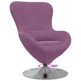 Egg Chair Purple 63 x 73 x 90 cm Velvet 42002735