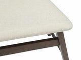 Dining Chair 2 pcs Light Brown and Light Solid Rubber Wood 42020510