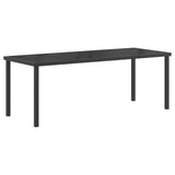 Garden Dining Set 9 pcs Black and Anthracite 200 x 80 x 73 cm 3448910