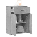 Sideboard Concrete Grey 60x30x84 cm Engineered Wood 840495