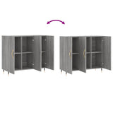 Sideboard Grey Sonoma 90x34x80 cm Engineered Wood 828090