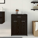 Bathroom Cabinet Black Oak 60 x 33 x 80 cm Engineered Wood 862551