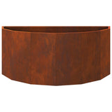 Planter Rusty 90 x 45 x 35 cm Weathering Steel 883695