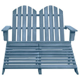 Garden Chair Blue Solid fir wood Large Detachable 315915