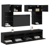 TV Wall Units 6 pcs 100 x 30 x 40 cm Artisan Oak 3402790