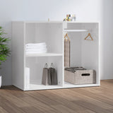 Dressing Cabinet High gloss white Engineered wood Medium Storage 808852