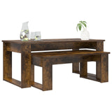 Coffee Table Set 2 pcs Smoked Oak 100 x 50 x 42 cm 8000136