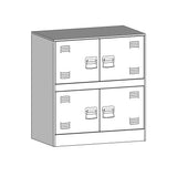Sideboard Pink 67x39x73 cm Steel 841650