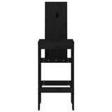 Bar Stools 2 pcs Black 40x42x120 cm Solid Wood Pine 825356