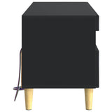 LED TV Cabinet Black Engineered Wood 896766