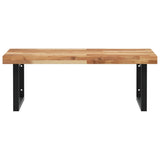 Basin Shelf Wall Mounted Steel and Solid Wood Acacia 3302937