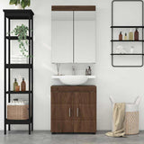 Bathroom Furniture Set TULUM 2 pcs Brown Oak 60 x 34 x 63 cm 3398021