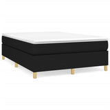 Box Spring Bed Frame Black Double Fabric 3121210