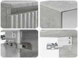 Bathroom Cabinet Set 5 pcs Concrete Grey Engineered Wood 3407314