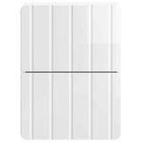 Wall-Mounted Bedside Cabinet with Drawer 2 pcs High Gloss White 898304